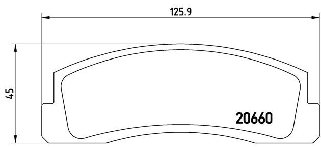 Комплект тормозных колодок, диско P41002 BREMBO