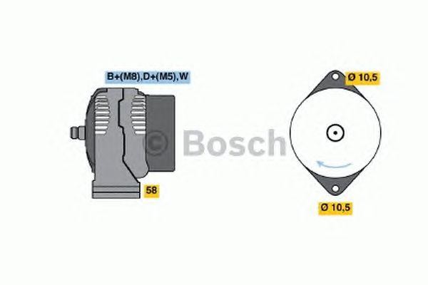 Генератор 0123315506 BOSCH