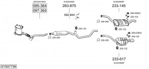 Предглушитель выхлопных газов 291-949 BOSAL