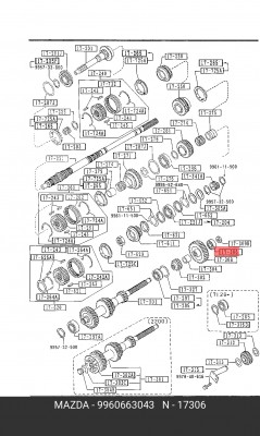 Деталь 9960663043 MAZDA