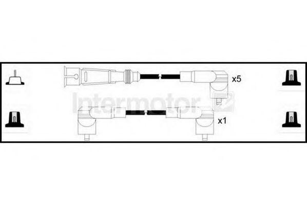 Ккомплект проводов зажигания 73121 STANDARD