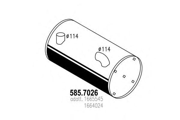 Система выпуска ОГ 5857026 ASSO