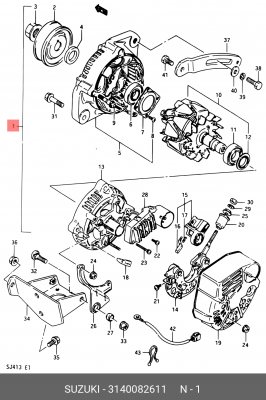Генератор 31400-82611 SUZUKI