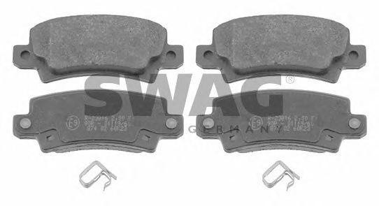 Комплект тормозных колодок, диско 81 91 6577 SWAG