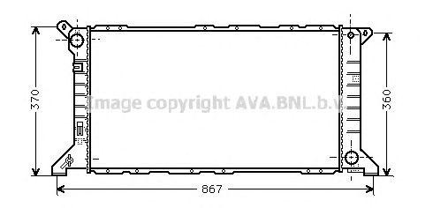 Радиатор охлаждения ДВС FDA2206 AVA