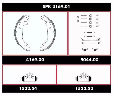 Комплект тормозных колодок SPK316901 REMSA