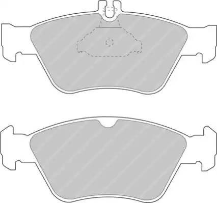 Комплект тормозных колодок, диско FDS1049 FERODO