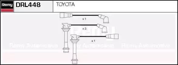 Ккомплект проводов зажигания DRL448 DELCO REMY