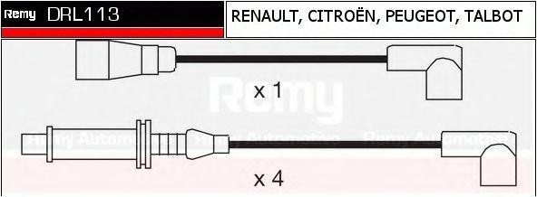 Ккомплект проводов зажигания DRL113 DELCO REMY
