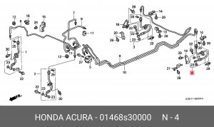 Тормозной шланг 01468S30000 HONDA