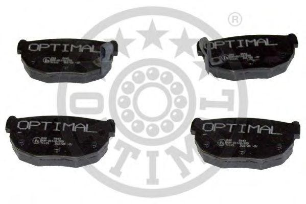 Комплект тормозных колодок, диско 9443 OPTIMAL