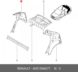 Деталь 6001546677 RENAULT