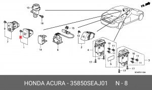 Лампа 35850SEAJ01 HONDA