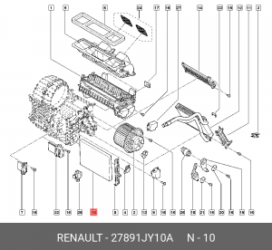 Фильтр салона 27891JY10A RENAULT