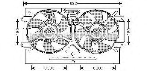 Вентилятор, охлаждение двигателя VW7518 AVA