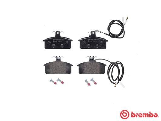 Комплект тормозных колодок, диско P 23 019 BREMBO