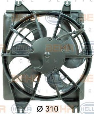 Вентилятор, конденсатор кондиционера 8EW 351 034-521 HELLA