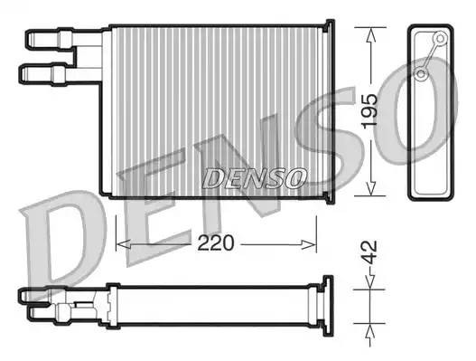 Теплообменник, отопление салона DRR09031 DENSO