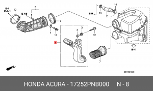 Деталь 17252PNB000 HONDA