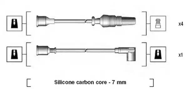 Ккомплект проводов зажигания 941135020696 MAGNETI MARELLI