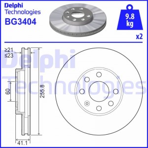 Тормозной диск BG3240 DELPHI