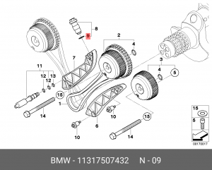 Уплотнительное кольцо, резьбовая пр; Уплотняющее кольцо 11 31 7 507 432 BMW