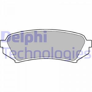 Комплект тормозных колодок, диско LP1438 DELPHI