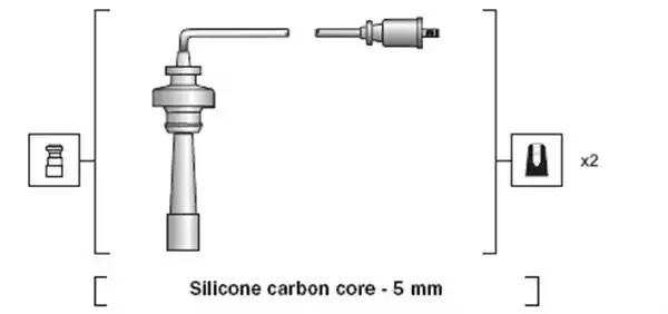 Ккомплект проводов зажигания 941318111191 MAGNETI MARELLI