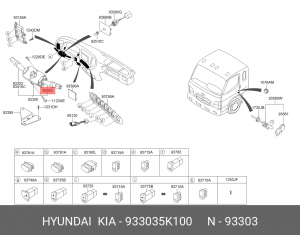 Переключатель подрулевой 933035K100 HYUNDAI KIA