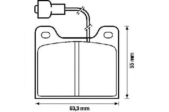 Комплект тормозных колодок, диско 571253B BENDIX JURID