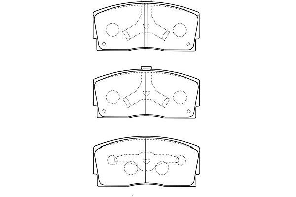 Комплект тормозных колодок, диско BP-1517 KAVO PARTS