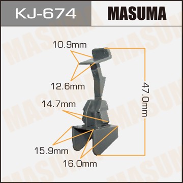 Клипса крепежная KJ674 MASUMA