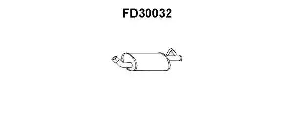 Глушитель выхлопных газов конечный FD30032 VENEPORTE