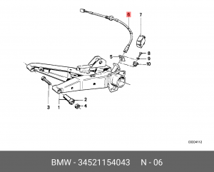 Датчик, частота вращения колеса 34 52 1 154 043 BMW