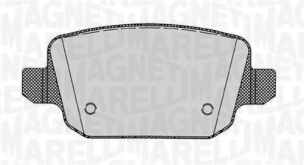 Комплект тормозных колодок, диско 430216170925 MAGNETI MARELLI