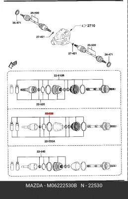 Деталь M06222530B MAZDA