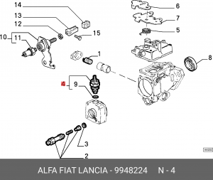 Подъёмный магнит 9948224 ALFA FIAT LANCIA
