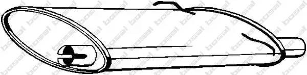 Глушитель выхлопных газов конечный 235-009 BOSAL