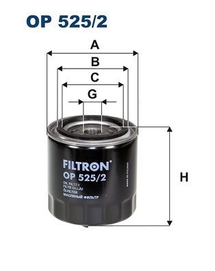 Фильтр масляный двигателя OP5252 FILTRON