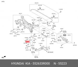 Шайба схода - развала 552633R000 HYUNDAI KIA