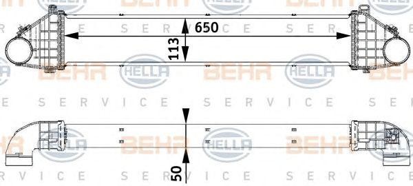Интеркулер 8ML376729541 HELLA