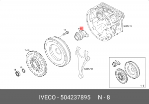 Выжимной подшипник 504237895 IVECO