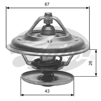 Термостат, охлаждающая жидкость TH13380G1 GATES