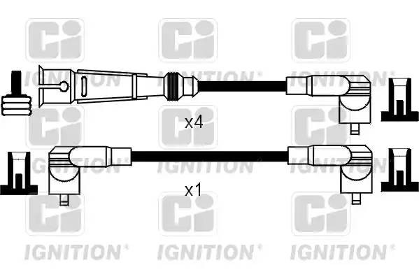 Ккомплект проводов зажигания XC768 QUINTON HAZELL
