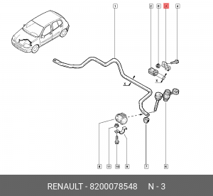 Стойка стабилизатора 8200078548 RENAULT