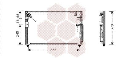 Конденсатор, кондиционер 82005079 VAN WEZEL