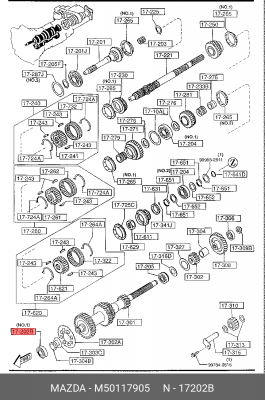 Подшипник M50117905 MAZDA