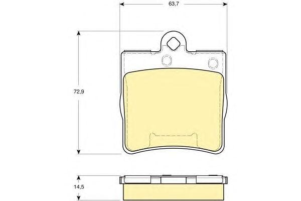 Комплект тормозных колодок, диско 6115452 GIRLING