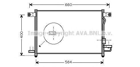 Радиатор кондиционера DW5061 AVA