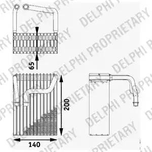 Испаритель, кондиционер TSP0525189 DELPHI